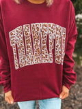 THANKFUL LEOPARD SWEATSHIRT  {{PREORDER}}