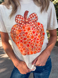FLORAL PUMPKIN TEE {{PREORDER}}