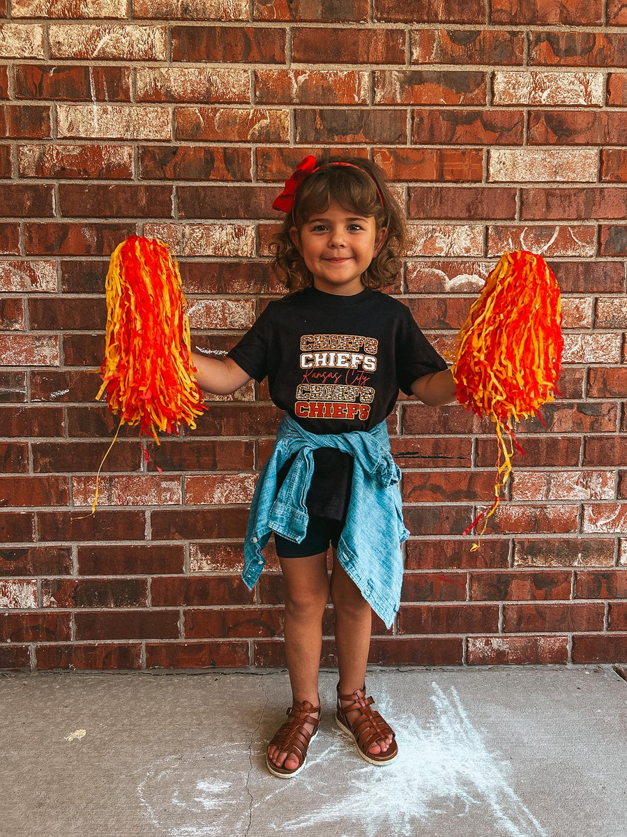 KIDS CHIEFS TEE {{PREORDER}} – Heart of Dixie Boutique