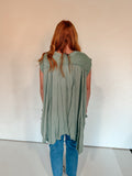 DUSTY MINT FLOWY TOP