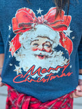 MERRY CHRISTMAS SANTA SWEATSHIRT (D GREY)
