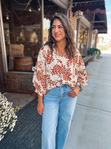 CARMEL FLORAL TOP