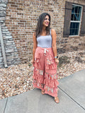 BRICK FLORAL FUN PANTS