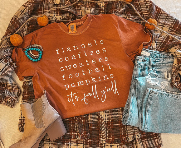 FALL LIST TEE {{PREORDER}}