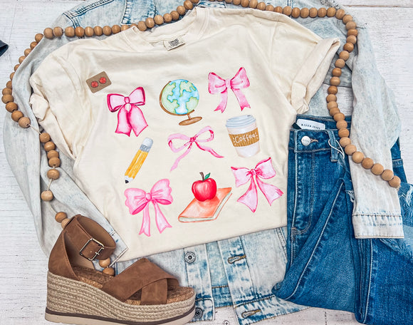 TEACHER BOW TEE {{PREORDER}}