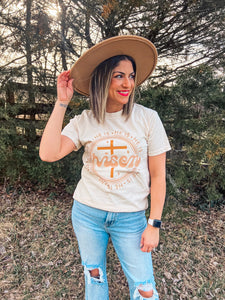 CREAM HE IS RISEN TEE {{PREORDER}}