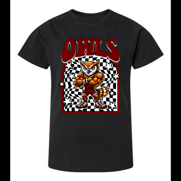 SPOKANE OWLS MUSCLE TEE-BLACK