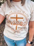 CREAM HE IS RISEN TEE {{PREORDER}}