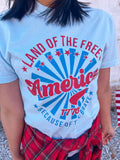 LAND OF THE FREE AMERICA TEE {{ PREORDER }}