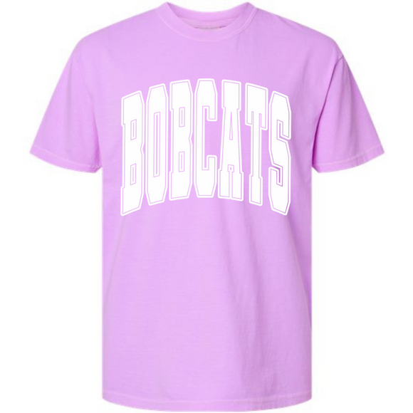 FLIPPIN BOBCATS NEON VIOLET TEE {{PREORDER}}