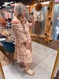 CREAM FLORAL DRESS