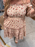 CREAM FLORAL DRESS