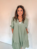 SAGE BASIC DRESS