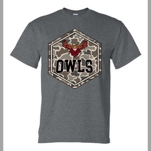 SPOKANE OWLS CAMO TEE-DARK GREY