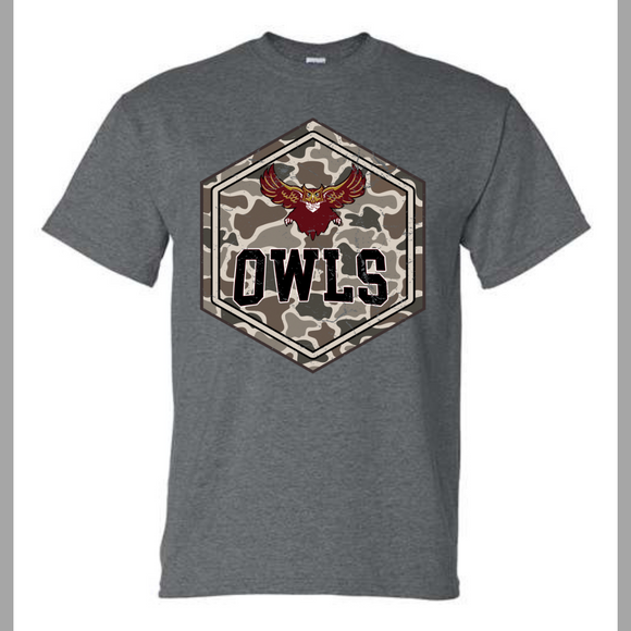 SPOKANE OWLS CAMO TEE-DARK GREY
