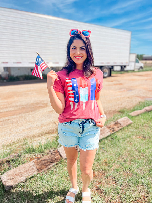 RED WHITE AND BLUE POPSICLES TEE {{PREORDER}}