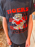 TIGERS BUBBLE STACK TEE-DARK GREY
