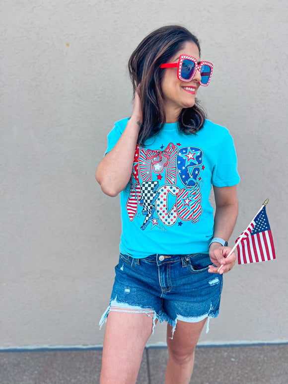 AMERICA PATCHWORK TEE {{PREORDER}}