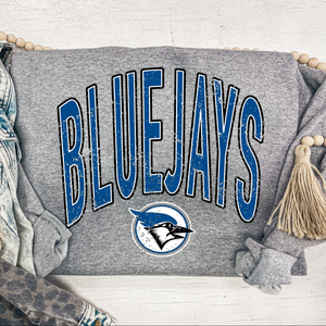 CLEVER BLUEJAYS OVERSIZED FONT SWEATSHIRT {{PREORDER}}