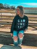 BLACK GAMEDAY BASEBALL SWEATSHIRT {{PREORDER}}