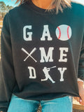 BLACK GAMEDAY BASEBALL SWEATSHIRT {{PREORDER}}