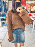 CHOCOLATE COZY SWEATER