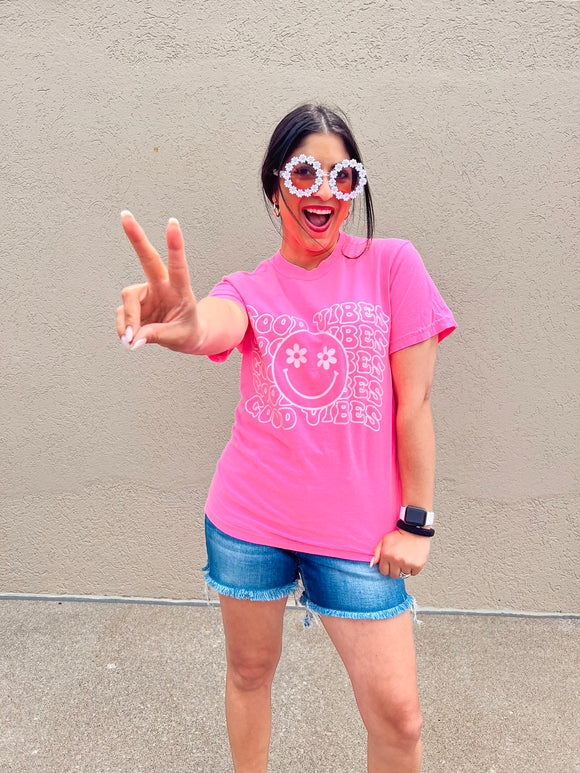 NEON PINK GOOD VIBES {{PREORDER}}