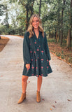 Pine Tree Corduroy Dress