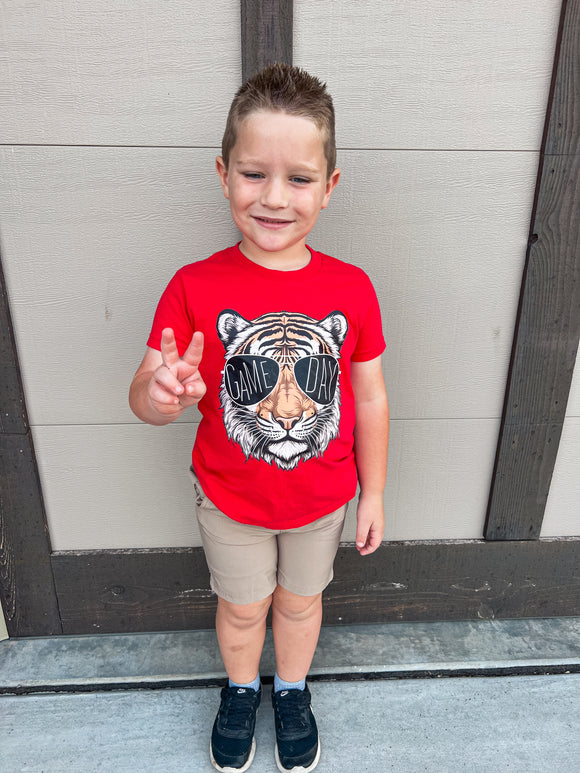OZARK GAMEDAY TIGER TEE-RED