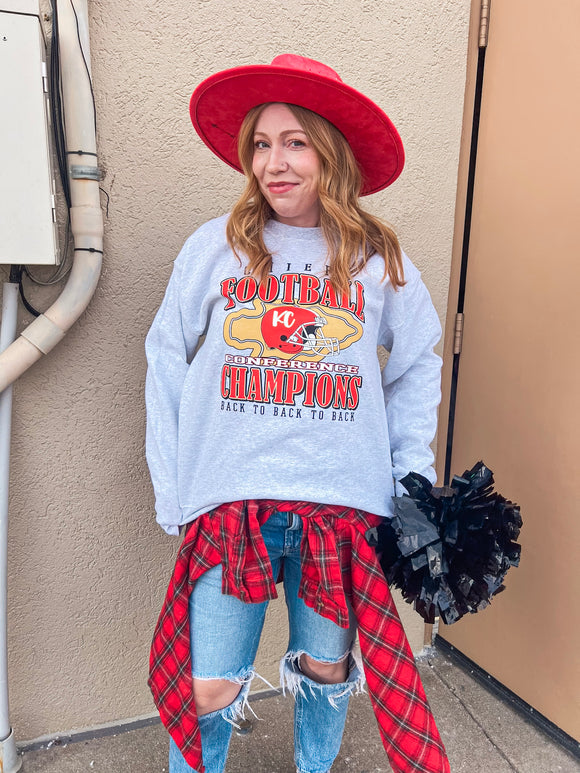 CHIEFS FOOTBALL CHAMPIONS SWEATSHIRT {{PREORDER}}