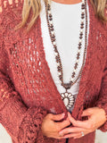 Rustic Brick Cardigan