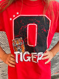 O TIGERS SCRIPT TEE-RED