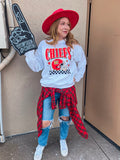 CHIEFS CHECK AND STARS SWEATSHIRT {{PREORDER}}