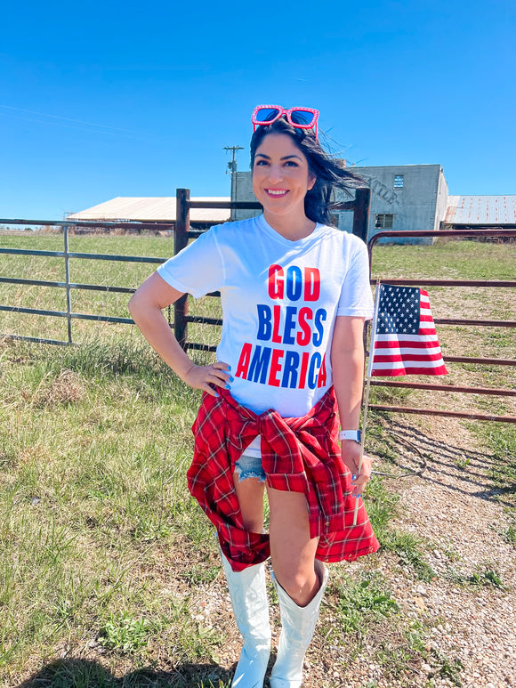 GOD BLESS AMERICA TEE {{ PREORDER }}