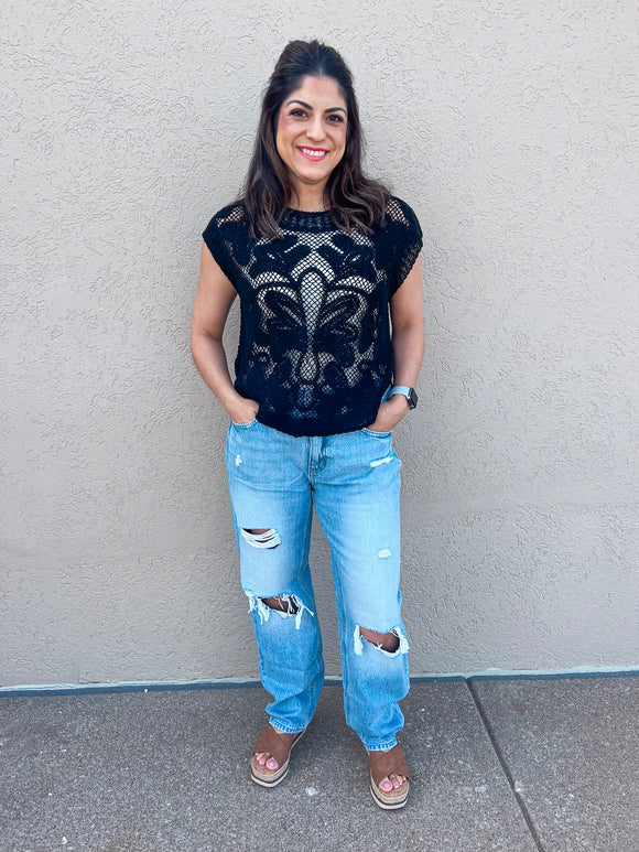 BOHO CROCHET TOP