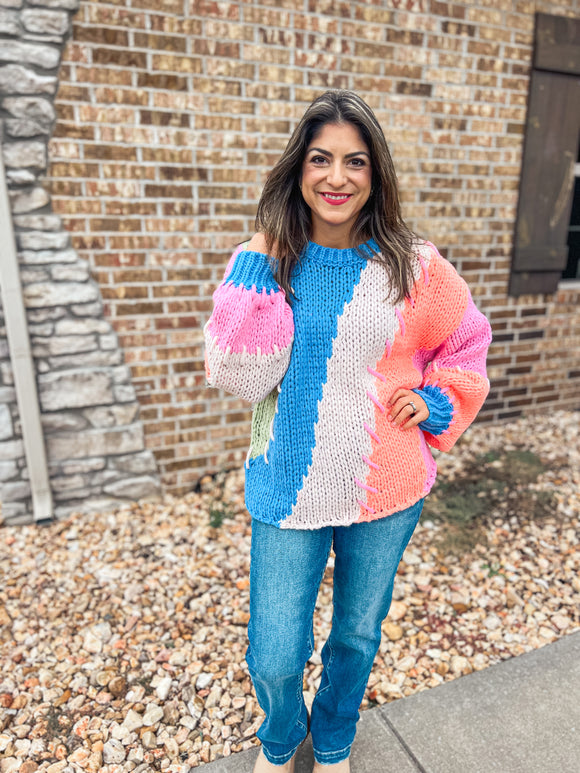 COLORFUL COZY SWEATER