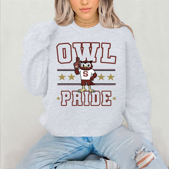 SPOKANE STARS AND STRIPES SWEATSHIRT-ASH