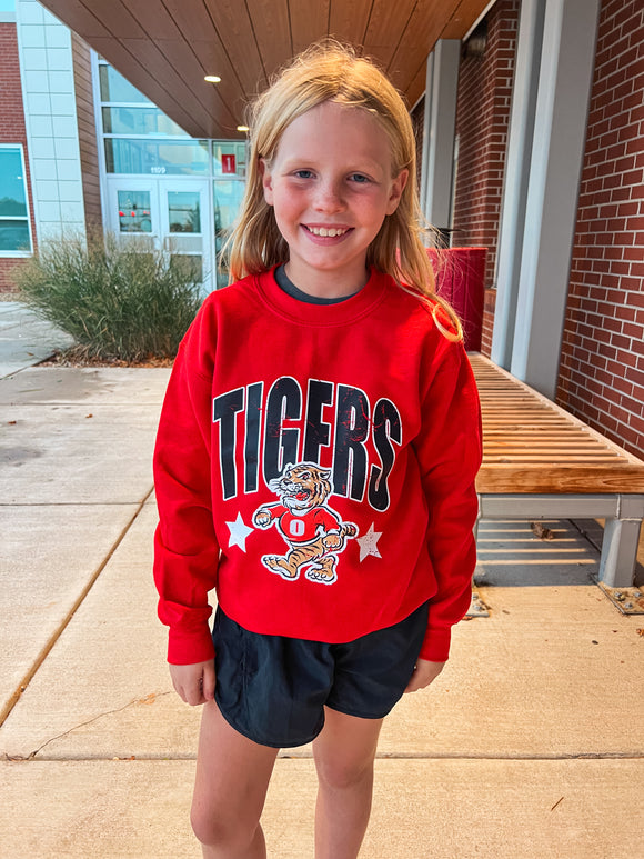 TIGERS STARS SWEATSHIRT-RED