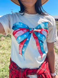 PATRIOTIC BOW TEE {{ PREORDER }}