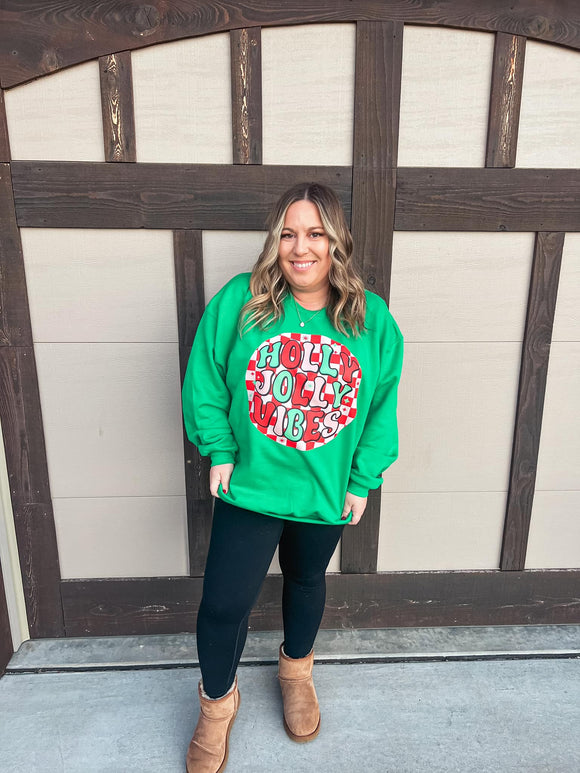 HOLLY JOLLY VIBES SWEATSHIRT {{PREORDER}}