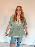 DUSTY MINT SPRING TOP