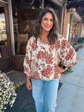 CARMEL FLORAL TOP