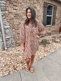 CREAM FLORAL DRESS