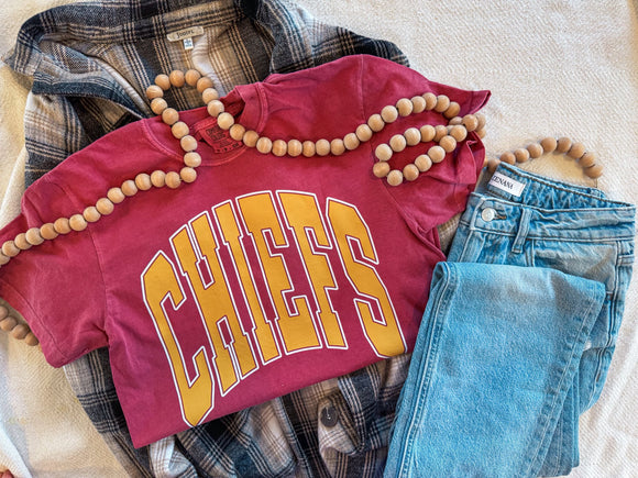 CHIEFS VINTAGE RED TEE {{PREORDER}}