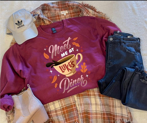 MEET ME AT LUKES SWEATSHIRT (MAROON)