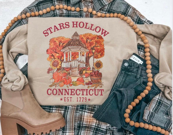 STARS HOLLOW CONNECTICUT SWEATSHIRT (SAND)