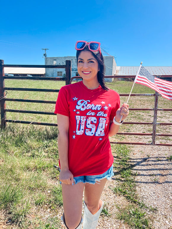 BORN IN THE USA TEE {{ PREORDER }}