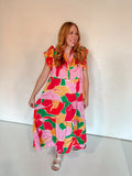 BRIGHT COLORFUL DRESS