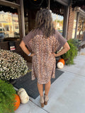 MOCHA & LEOPARD DRESS