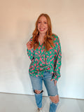 BRIGHT LEOPARD TOP